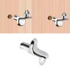 60pcs Multipurpose 5mm Sturdy Zinc Alloy Shelf Pegs L Shaped Support for Cabinets and Furniture Shelves Brackets