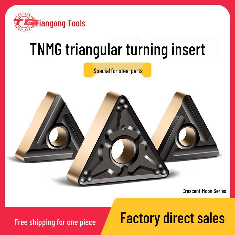 Tiangong TNMG160408 CNC Milling and Turning Blade - Triangular Carbide for Stainless Steel