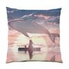 Office Sofa Cushion Cover Simple Illustration Cartoon Scenery Pillow Cover Luxury Home Decoration Cushion Cover