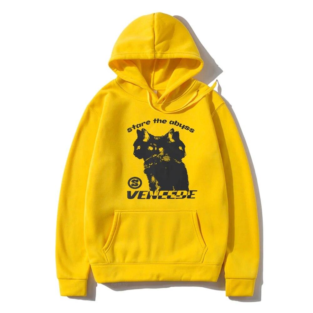 

Мужские толстовки в стиле хип-хоп Y2K, уличная одежда с принтом кота, толстовка унисекс в стиле Харадзюку, модные повседневные свободные пуловеры унисекс, брендовая толстовка XL