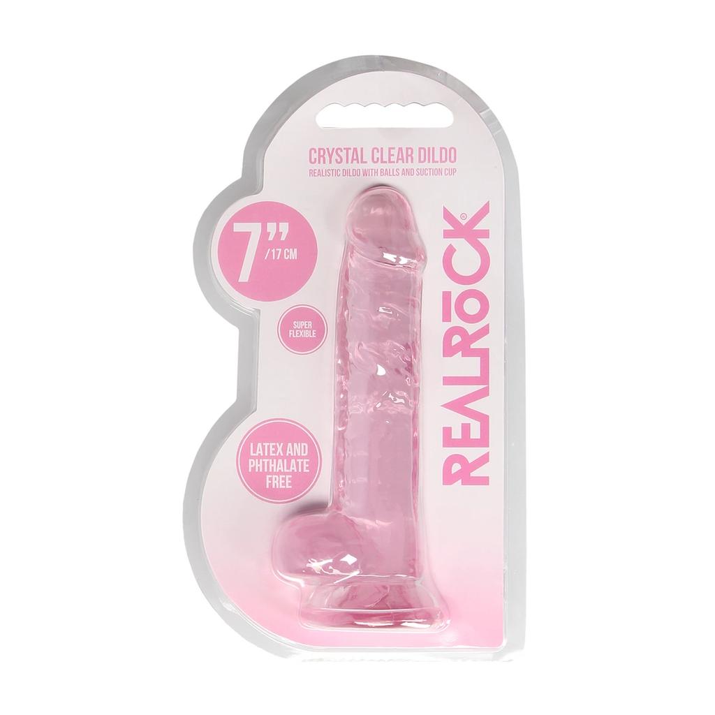 RealRock - Realistic dildo with balls 18 cm