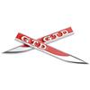 Car Metal GTI GTD R Line Logo Side Body Fender Emblem Sticker For Volkswagen VW Rline GTI Golf 5 7 Caddy Passat B6 Tiguan Polo Ev6