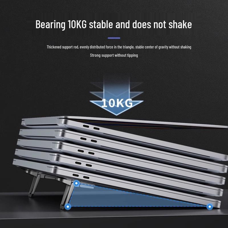 Portable Laptop Stand & Footrest with Invisible Keyboard Support