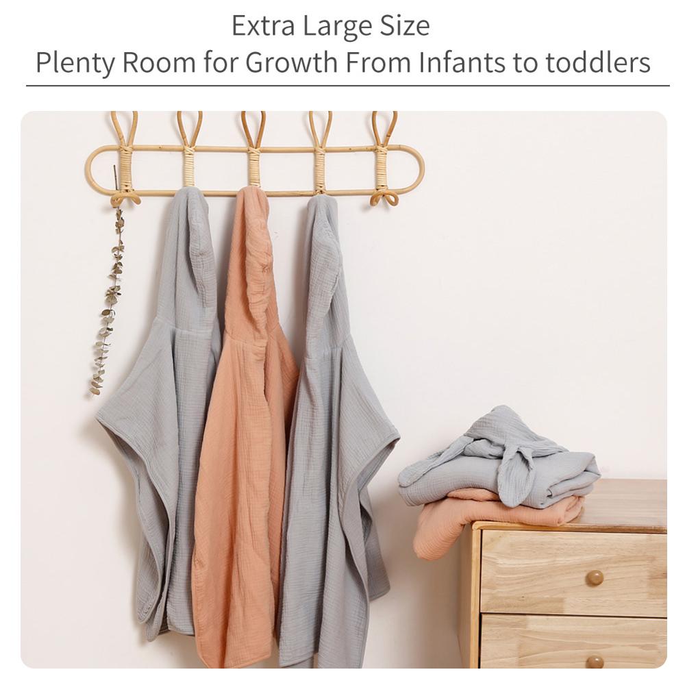 Dětská osuška s kapucí Bavlněné osušky s kapucí Ručníky do koupele na plážovou sprchu pro děti ve věku 0-6 let