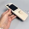 Candy Color Liquid Silicone Magnetic Phone Case For Samsung Galaxy Z Flip 7 5 4 3 ZFlip 6 Shockproof Ring Stand Soft Funda Cover