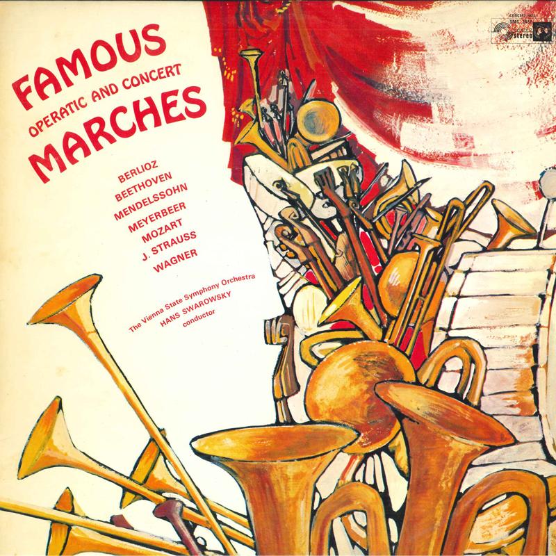 

LP Record HANS SWAROWSKY, VIENNA STATE SYMPHO - Famous Operatic And Concert Marches SMS2482 CONCERT HALL] Japan Classical Used