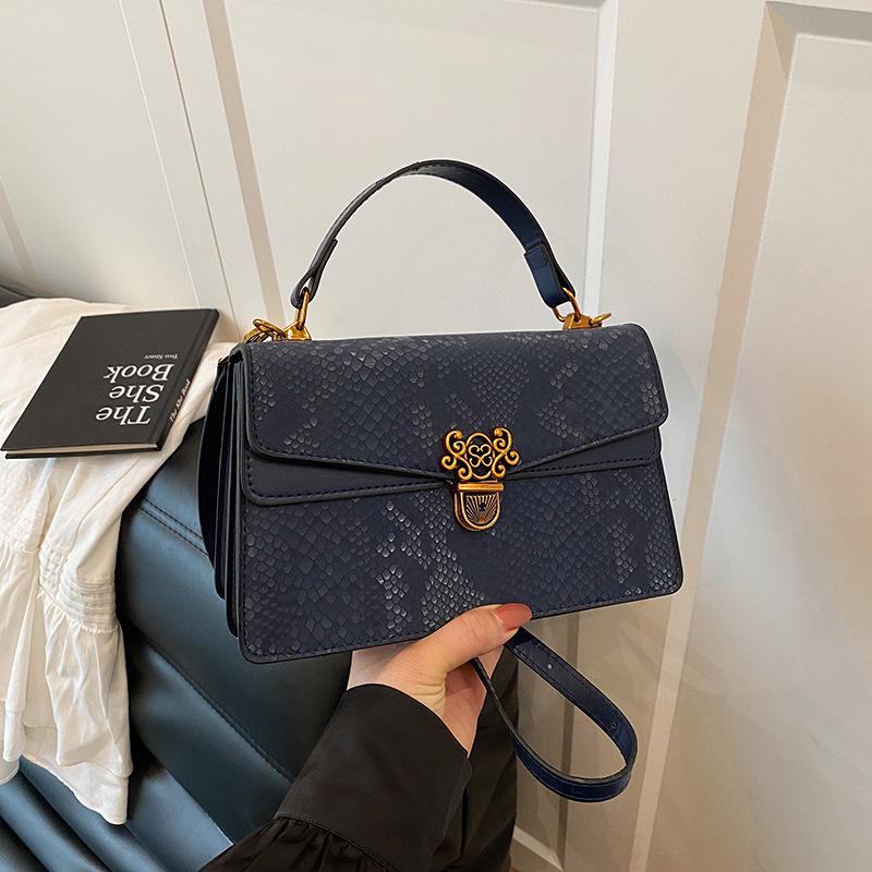 New Fashion Snake Pattern Bacchus Bag Portable Shoulder Messenger Women's Bag