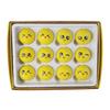 12Pcs Lovely Emotion Face Golf Balls Funny Yellow Practice Golf Balls Novelty Golf Gift for Men Women Golfers Enduring