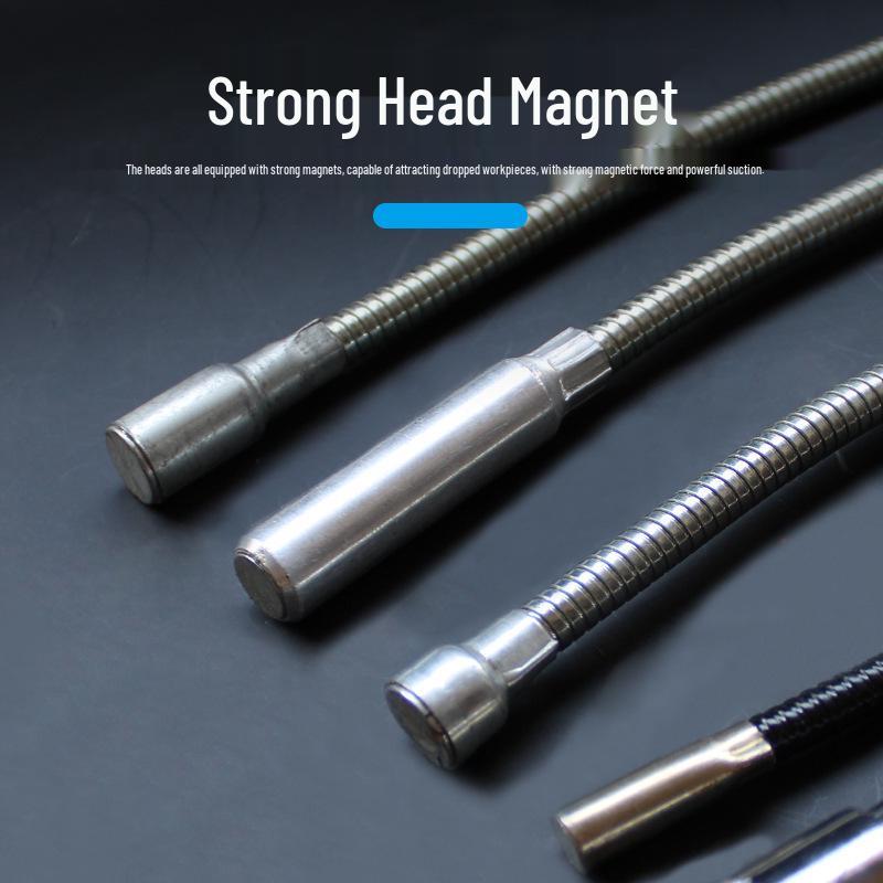 Bendable Magnetic Pickup Tool for Metal and Screws - Strong Suction Rod for Car Repair