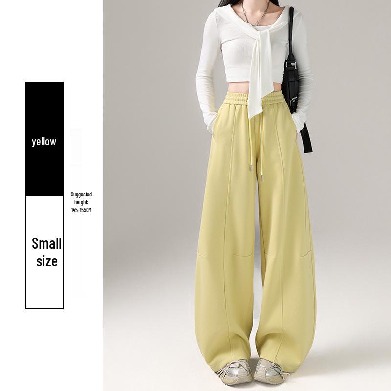 

Spring 2026 Women s American-Style High-Waisted Curved Blade Sweatpants - Loose Fit, Wide-Leg, Casual Sports Trousers. Double Extra Large