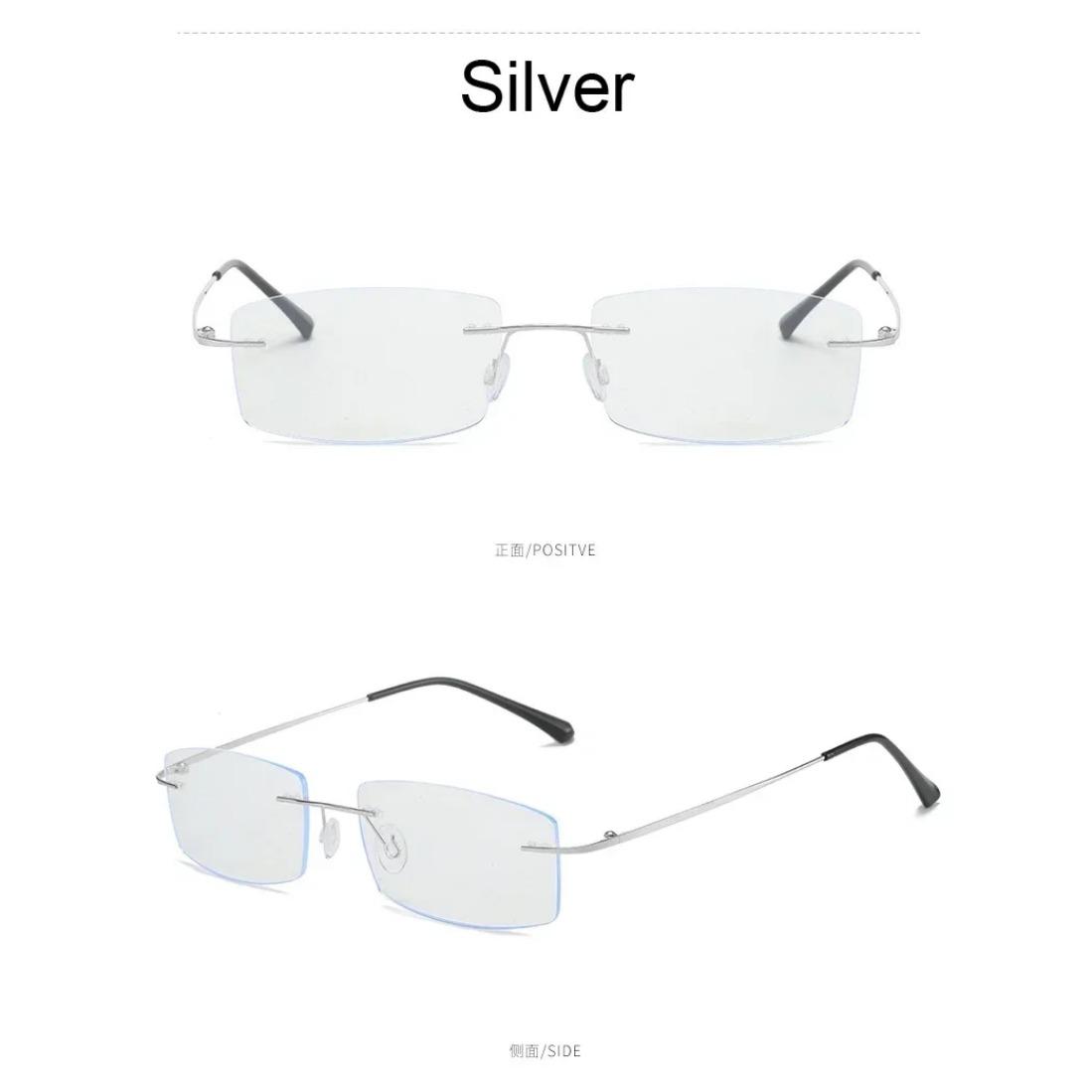 Женские и мужские модные деловые очки для близорукости с защитой от синего света — фото 7