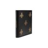 Gucci Bee Print Short Bifold Leather Wallet Men's Black