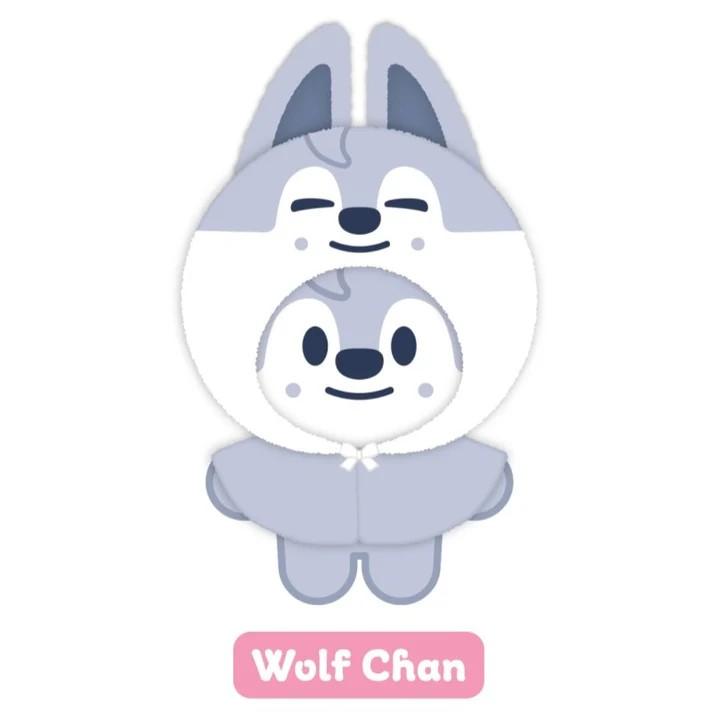 Stray Kids [5th Fanmeeting 'SKZ 5'CLOCK' ] Official MD SKZOO 10CM Cloak Doll Clothes