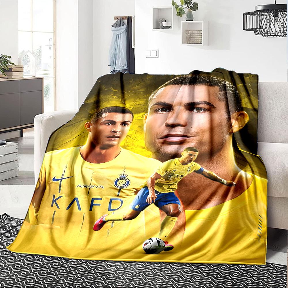 1pc Number 7 Soccer Blanket, Gift, for Men and Women, Soft Blanket, Good for Sofa Bed Couch Travel, Lightweight Flannel Blanket