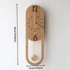 Simple Wall Clocks Nordic Luxury Retro Clocks Elegant Wooden Design Clock Household Entrance Hall Aesthetic Home and Decoration