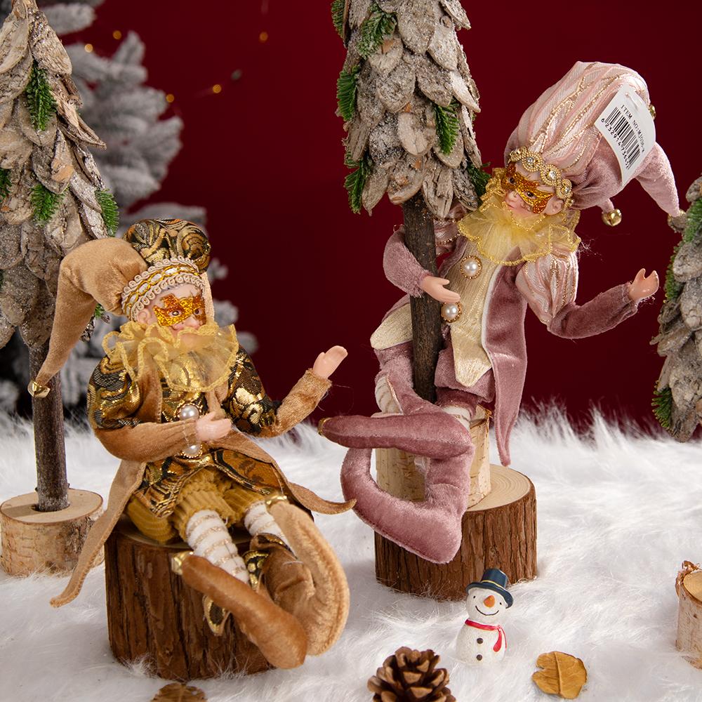 Kolorowe i urocze bożonarodzeniowe Elf wisiorek w kształcie lalki dekoracje na boże narodzenie wesołych świąt bożego narodzenia dekoracji domu Natal szczęśliwego nowego roku Navidad 2023 prezent