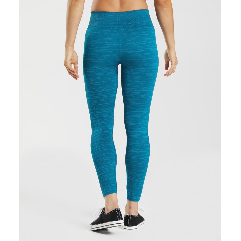 GymShark Adapt Marl Seamless Leggings Atlantic Blue Shark Blue B3a5z Ubss