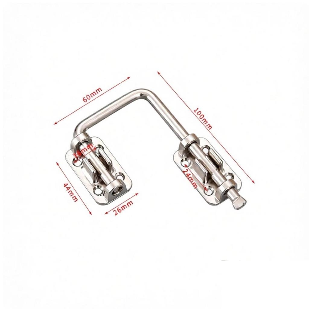 Swing Arm Latch Metal RV Door Compatible for Hatches, Cabinets, DIYers