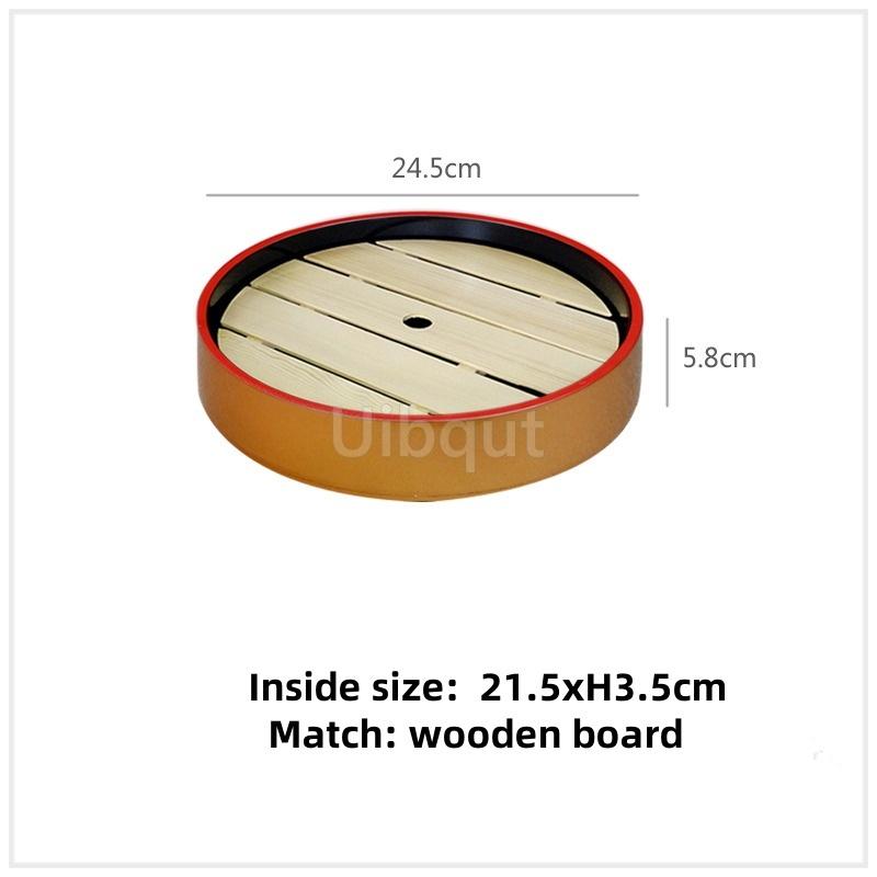 Japanese sushi bucket cuisine sashimi raw fish seafood dish fruit dish food Salmon Ice Plate Ice Saucer round tray tableware art