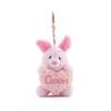 Cute Strawberry Bear Winnie the Pooh Plush Toys Small Pendant Key Chains Stuffed Animals School Bag Hanging Gifts Kids Toys