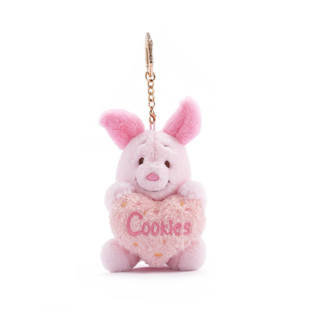 Cute Strawberry Bear Winnie the Pooh Plush Toys Small Pendant Key Chains Stuffed Animals School Bag Hanging Gifts Kids Toys