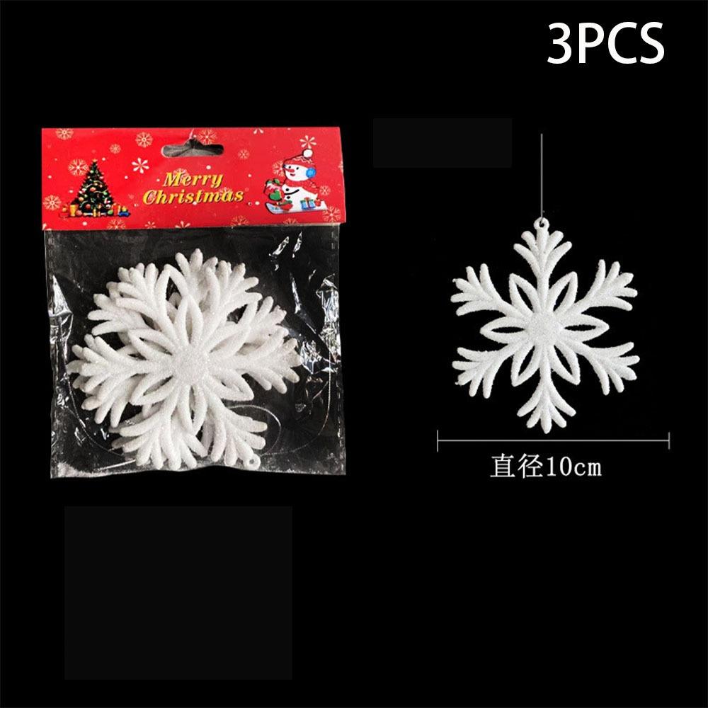 Acrylic 3D Snowflake Decoration Ice White Snowflake Tree Decoration  Christmas Tree