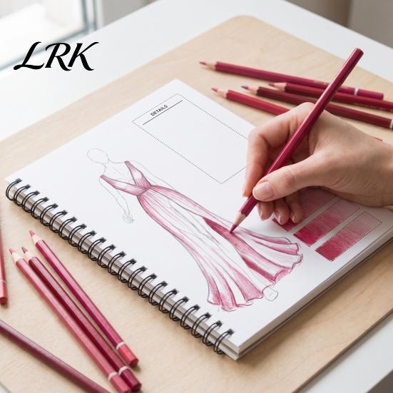 Kreatives Mode-Skizzenbuch Vorlage für den menschlichen Körper Malbuch, Spiralbindung 360 Grad flach liegend Kleidung Illustrationsblock Zeichnen