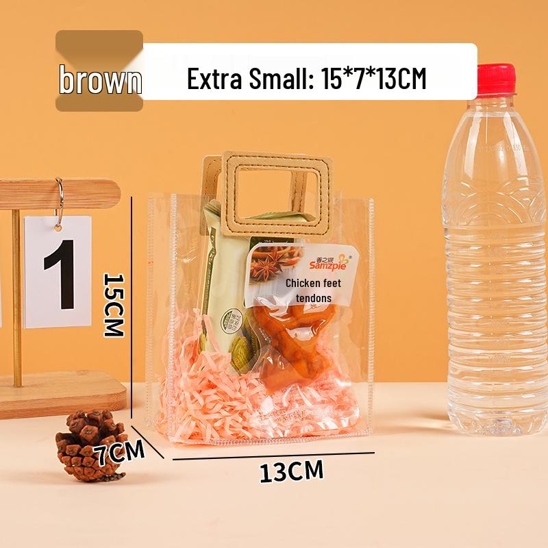 

Transparent PVC Heart Handle Wedding Gift Bag