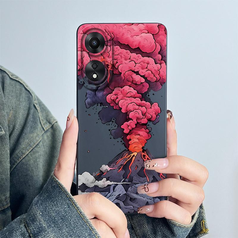 For OPPO A78 4G Phone Case CPH2565 Cover Soft Silicone Cute Panda Flower Boys Girls Painted Shell Funda Protective Casing Coque