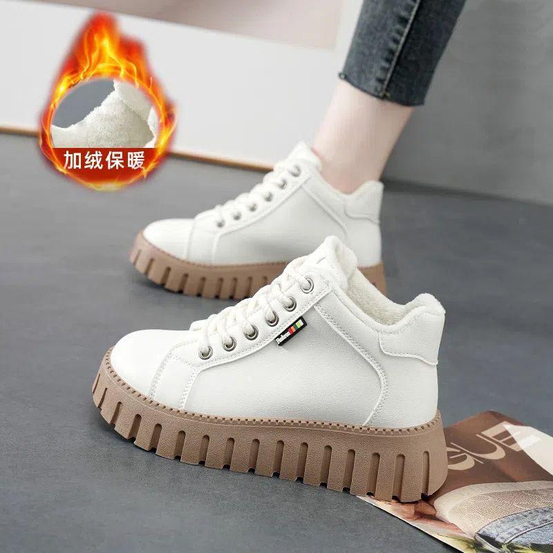 Winter New Arrival Fashion Women's Boots Thickened Warm Cotton ShoesThick Soled Non-slip Woman Sneakers Mid-Calf Snow Boots