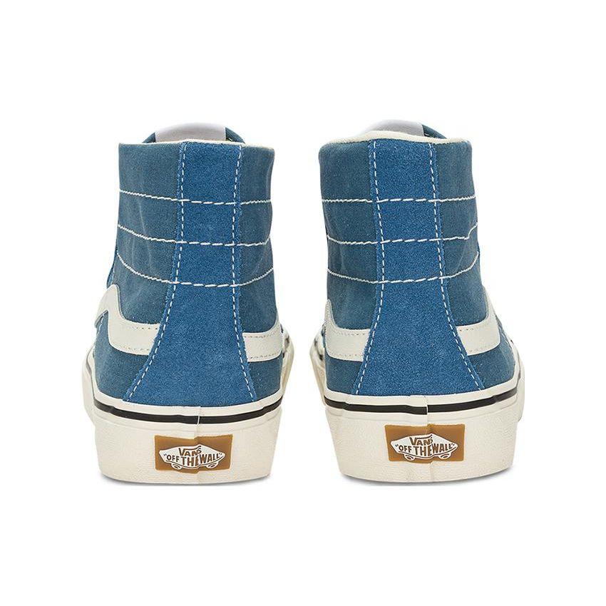 Vans Sk8 138 Vr3 Trendy Casual Tênis de Skate Cano Alto Unissex Azul Branco VN0A4BX6ZR8