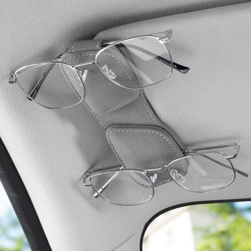Magnetic Car Sun Visor Clip Dual Clip Card Holder Universal Auto Sun Visor Organizer  Truck