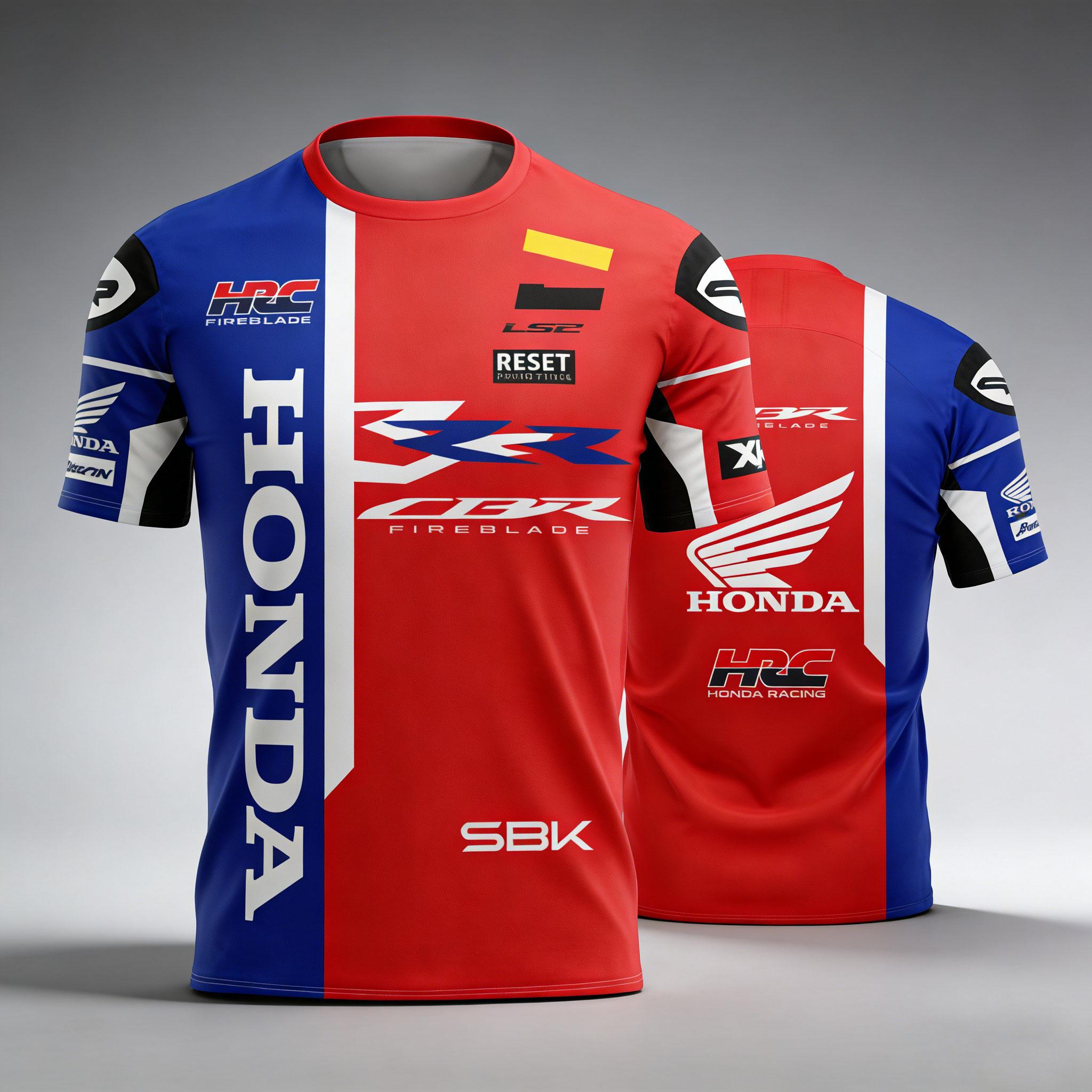 

Чоловіча футболка Honda з коротким рукавом SBK Чемпіонат Супермото Honda Пам ятна футболка Honda Зручна Дихаюча Швидко сохне Літня XL