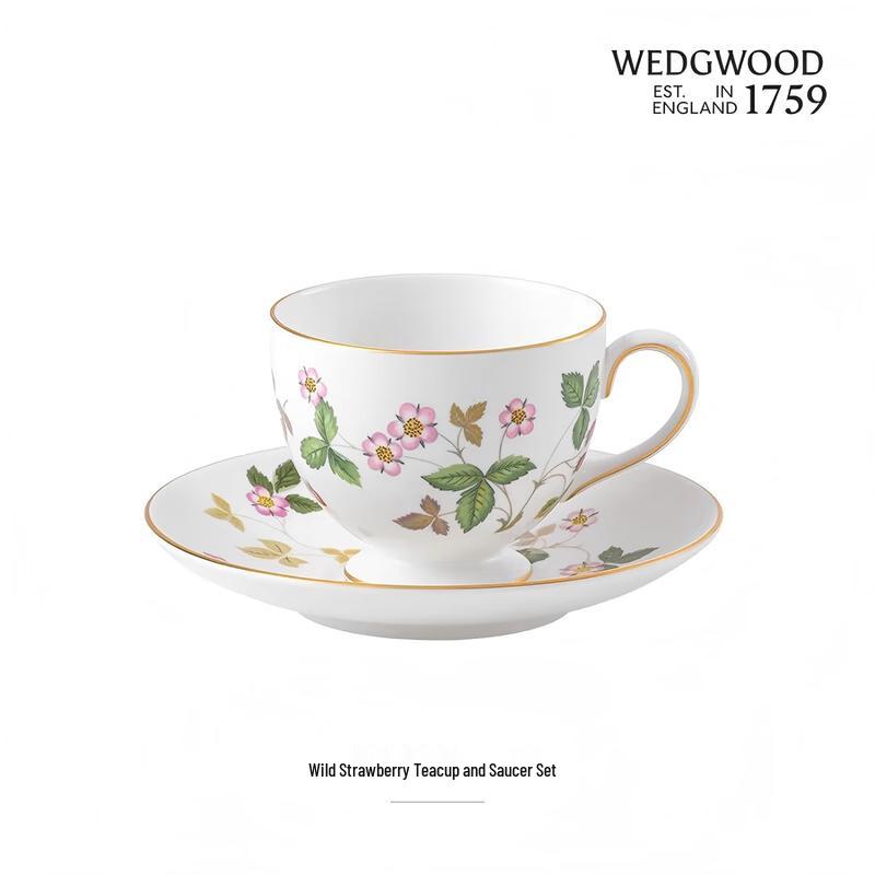 Wedgwood Wild Strawberry Cup and Saucer Set