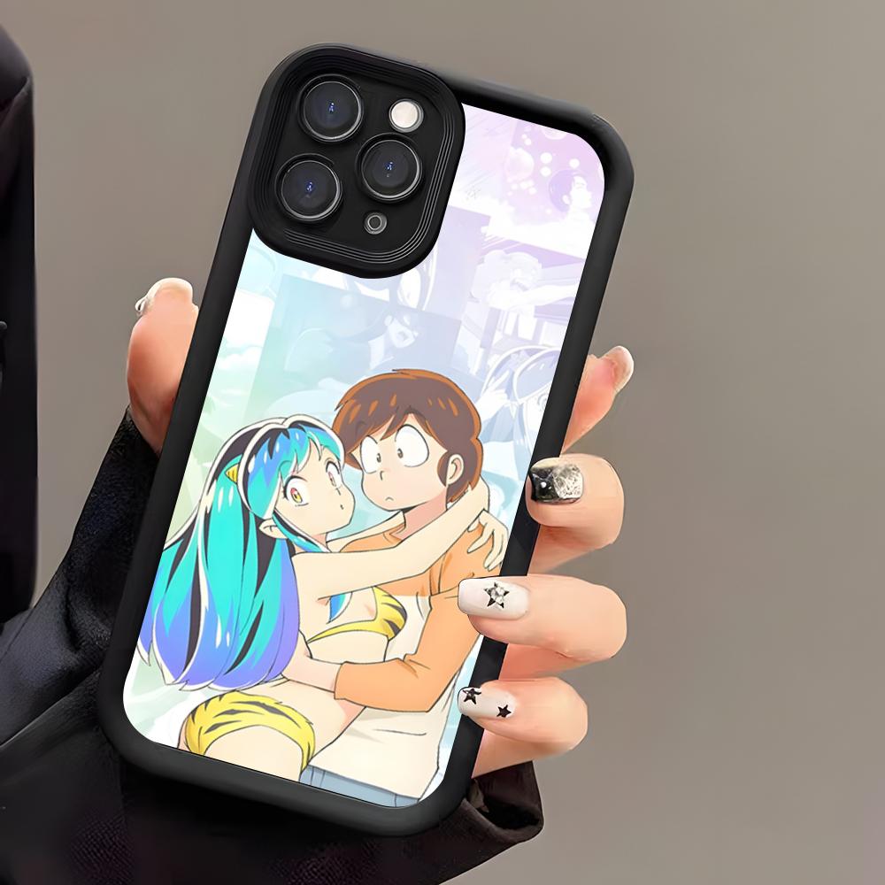 Urusei Yatsura Lum Mobile Phone Case For IPhone 17 Air 16 E 15 14 Plus 13 12 11 Pro Max Black Sky Eye Stepped Protective Case