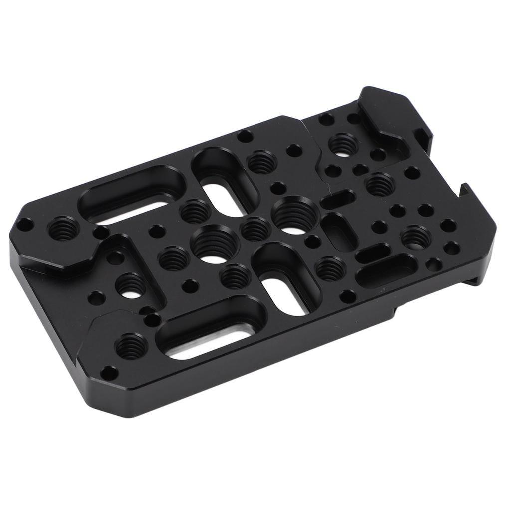 Camera Cheese Plate Aluminum Multipurpose Switching Plate Camera Easy Plate with 1 4 3 8 Inch Threads Cold Shoe Mount