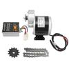 12V 350W Getriebemotor 12V 500W Bürstenregler 13Z Ritzel 38 Glieder Kettensatz für Elektrofahrräder Dreiräder