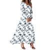 Women's Summer Dresses Casual Long Sleeve Maxi Dresses Cute Floral Maxi Dresses Wedding Guest Dresses Flowing Dresses