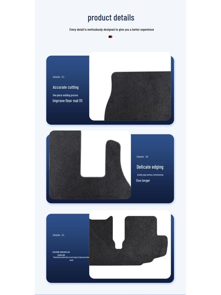 Durable Dirt-Resistant Car Floor Mats for 2015-2021 GAC Toyota Highlander