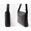 INSPIRE Men's Shoulder Bag, A4 Size, Saffiano Leather, Tablet Storage, Zipper Pocket, Long Wallet Storage, Stain Resistant, Elegant, Business,