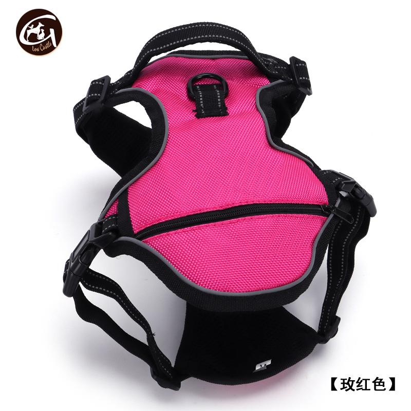 Dual-Layer Dog Vest High-Density Oxford Cotton Cloth Storage Bag Outdoor Anti-Escape Harness Pet Outdoor Walking Accessories