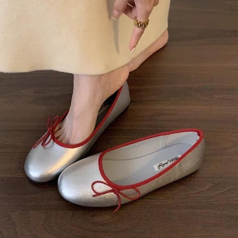 Bow Women Flats Shoes Casual Loafers New Marie Janes Sandals 2025 Trend Summer Sneakers Walking Shallow Shoes Zapatos