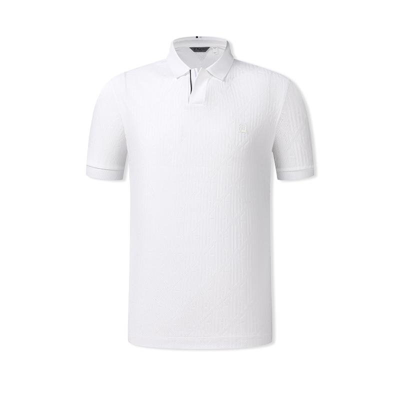 FILA Golf Series Simple Comfortable Casual Polo Shirt Men tops A11M635106FWT XL