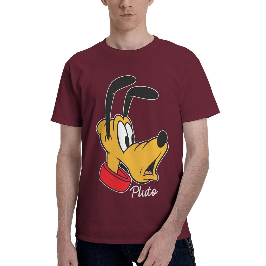 Pluto Cane Disney Stampa Grafica T-shirt Uomo Donna Cotone Puro Maglietta Abbigliamento