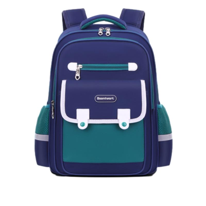 Lightweight Oxford School Backpack for Children Unisex Breathable Dirt Resistant Bookbag with Curved Straps Modern Design