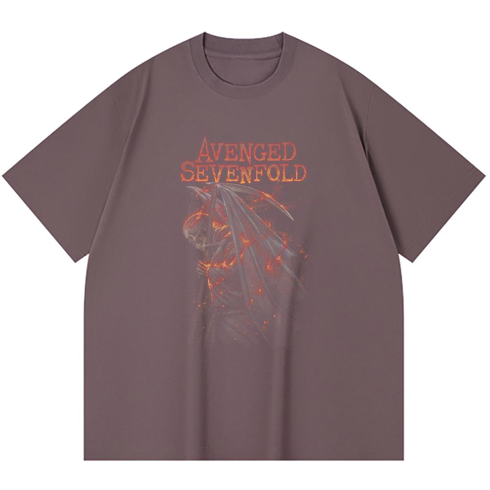 T-shirt Heavy Metal 100% Cotone 230 Gsm Stampa Band Rock Musica Popolare Unisex T-shirt Pesante in Cotone