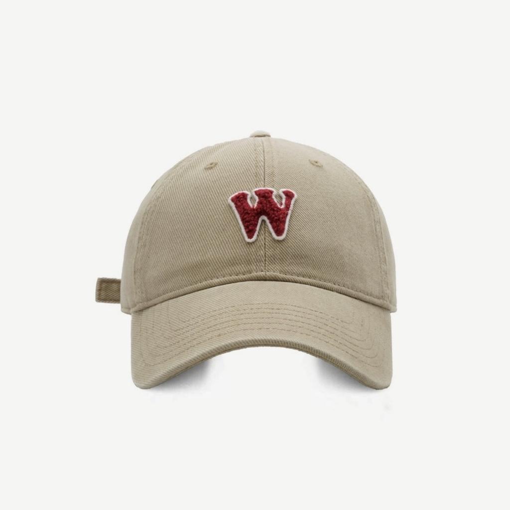 Japanese Retro Work Suit Letters  Patch Baseball Cap Women  American Soft Top  Versatile Casual Sun Visor  Men