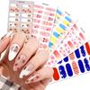 Adesivi per Unghie in Gel Impermeabili Francesi - Carini Cartoni Animati Nail Art Senza Cottura per Stili Europei e Americani