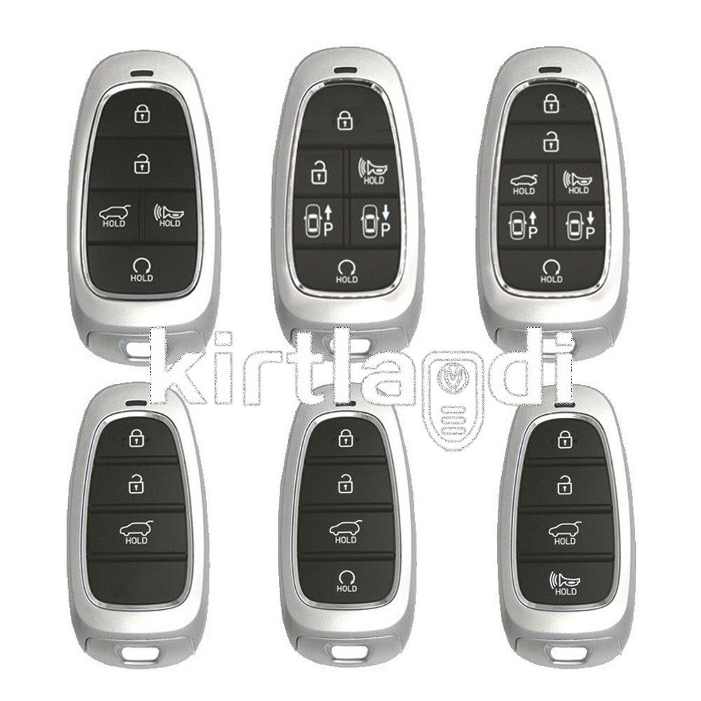 Transparent TPU Remote Key Case Cover For Hyundai Tucson 2023 Santa Fe 4 NEXO NX4 Atos Prime Solaris 2021 Holder Car Accessories