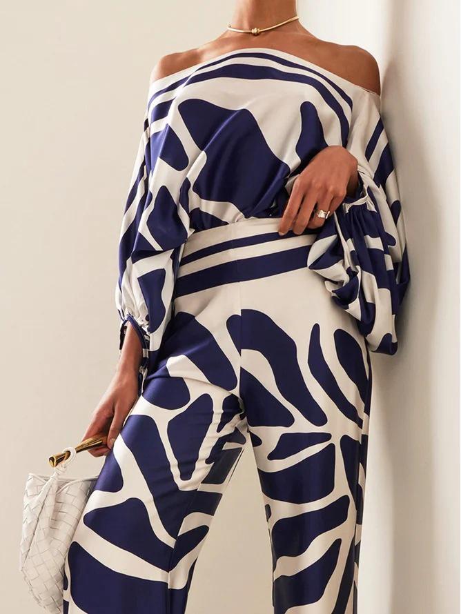 2024 Summer Women's Wide-Leg Long Pants Set - Slimming Casual Two-Piece Outfit